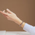 Violetter Mond | 925 Sterling Silber | Mondglas-Armband